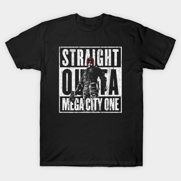 Straight Outta Mega City One T-Shirt by huckblade